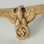 Harmadik Birodalom II. vh. német náci horogkeresztes SS napellenző sapka jobbra néző sas tűvel fotó