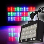 RGB LED stroboszkóp 12 leddel, hangvezérléses és automata mód / 60W fotó