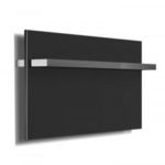 AREZZO design ONYX 1 BLACK MATT 620x300 elektromos törölközőszárító radiátor, matt fekete fotó