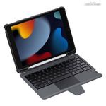 NILLKIN BUMPER COMBO notesz / mappa tok - FEKETE - bluetooth billentyűzet (QWERTY ANGOL!), eltolh... fotó
