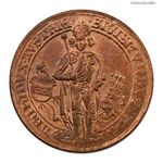Ausztria Zsigmond tiroli Főherceg Guldiner 1486 réz leveret 1986 fotó