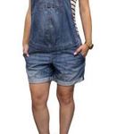 C&A kék modern stílusú kényelmes L/XL KISMAMA KANTÁROS FARMER SHORT g29 fotó