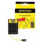 PATONA Smart Dual LCD USB töltő Fuji NP-W126 HS30 EXR HS30EXR HS-30EXR HS33 - Patona fotó