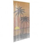 rovaros ajtófüggöny pálmafa nyomtatás 100x200 cm bambusz fotó