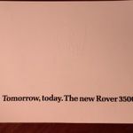 Rover P6 és SD1 2 db eredeti, prospektusa. Ötvenéves prospektus szett 819 fotó