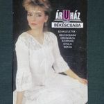 Kártyanaptár, Univerzál áruház, Békéscsaba, Orosháza, Gyula, női modell, 1984 fotó