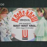 Kártyanaptár, Univerzál áruház, Békéscsaba, Orosháza, Gyula, női modell, 1987 fotó