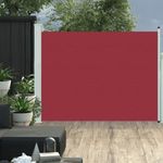 piros kihúzható terasznapellenző 140 x 500 cm fotó