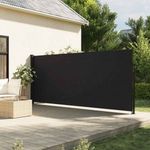 fekete behúzható oldalsó napellenző 180 x 600 cm fotó