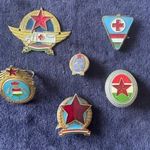 Magyar sapkarózsák, szociálista időkből, Rendőr, Mentő, Katona, Tűzoltó 1950-, 60-, 70-, 80-as évek fotó