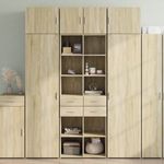 sonoma tölgy szerelt fa tárolószekrény 70 x 42, 5 x 225 cm fotó