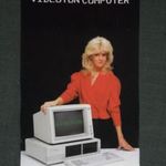 Kártyanaptár, VIDEOTON rádió, televízió, computer, női modell, , 1988 fotó