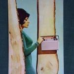 Kártyanaptár, VIDEOTON kemping táskarádió, női modell, 1969 fotó