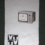Kártyanaptár, VIDEOTON rádió, televízió, KempingTv, ezüst, 1968 fotó