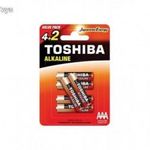 Ceruzaelem AAA (LR03) , 1.5 Volt , 6 darab , tartós , elem , Red Alkaline , TOSHIBA fotó