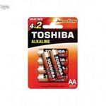 Ceruzaelem AA (LR6) , 1.5 Volt , 6 darab , tartós , elem , Red Alkaline , TOSHIBA fotó