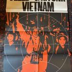 Zala Tibor (1920-2004 ) Munkácsy-díjas grafikus jelzett plakátja - " VELED VAGYUNK VIETNAM " fotó