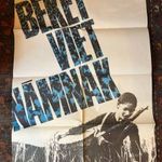 " BÉKÉT VIETNÁMNAK " retro hirdetőoszlopra szánt plakát ritkaság 1967-ből / M.Z. jelzéssel fotó