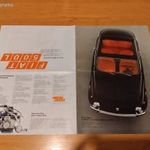 régi retró 1973-as fiat 500 prospektus-plakát olasz, hibátlan. fotó