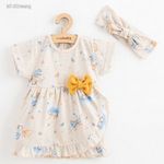 Baba nyári ruha fejpánttal New Baby Tündér 62-es méret fotó