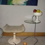Vintage üveglapos IKEA lerakó asztalka fotó