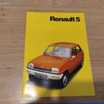 régi retró 1973-as renault 5 prospektus, hibátlan. fotó