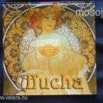 Elegáns MUCHA üveg kínáló ASZTALKÖZÉP SZECESSZIÓS ART NOUVEAU RENDKIVÜLI fotó