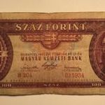 1947 100 bankjegy F állapotban. Eredeti, szép, gyűjteényi darab! B204 - 021934 fotó