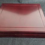 Mahagóni érme tároló doboz, 30, 5x24x6cm - 1 tálcával 15db 45mm hely (BK64/2) fotó