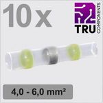 TRU COMPONENTS TC-13448520 Ütközős összekötő Zsugorcsővel 4.0 mm? 6.0 mm? Teljesen szigetelt Sárg... fotó