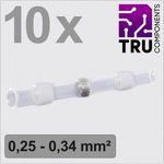 TRU COMPONENTS TC-13448508 Ütközős összekötő Zsugorcsővel 0.25 mm? 0.34 mm? Teljesen szigetelt Fe... fotó