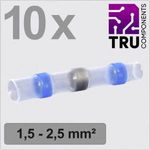 TRU COMPONENTS TC-13448516 Ütközős összekötő Zsugorcsővel 1.5 mm? 2.5 mm? Teljesen szigetelt Kék ... fotó