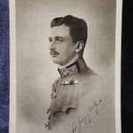 IV. KÁROLY UTOLSÓ KORONÁS MAGYAR KIRÁLY HABSBURG 1916 KORABELI EREDETI FOTÓ LAP KÉP fotó