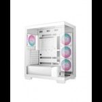 Deepcool CG580 4F WH Midi Torony Számítógépház + 4db 120mm ARGB ventilátor - Fehér (R-CG580-WHADA... fotó