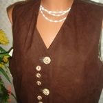 Újszerű 44-46-s L-XL-s béléses (bőr?) vadász mellény. fotó