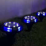 Földbe süllyeszthető solar lámpa / 4 db fotó