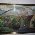 Szőnyi István, Nagymaros, gyönyörű nagyméretű festmény, 1 forintról, minimálár nélkül! fotó