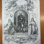 SZÉCHENYI Emléklap az 1860 évből. Magyarország nem volt, hanem lesz! RITKASÁG!!! fotó