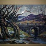Ziffer Sándor, Nagybányai táj, gyönyörű, nagyméretű régi olajfestmény, 1 forintról, minimálár nélkül fotó