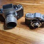 Exakta vx500 Tessar 2, 8/50 és Pentacon Zeiss Ikon Taxona "ritkább kisgép" fotó