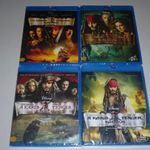 A Karib-tenger kalózai 1. 2. 3. 4. gyűjtemény blu-ray film fotó