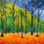 Absztrakt festmény 30x40 cm fotó