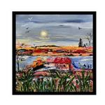 Absztrakt festmény 30x30 cm fotó