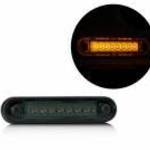 SÁRGA LED helyzetjelző 120x28mm 12/24V FÜST BÚRÁVAL - Fristom fotó