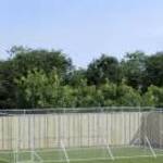 vidaXL ezüstszínű kültéri horganyzott acél kutyakennel 8x4x2 m fotó