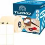 50 * 70 mm, öntapadós termál etikett címke (1700 címke/tekercs) - Tezeko fotó
