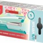 Tűzőgép, 24/6, 26/6, 25 lap, MAPED "Universal Metal Half-Strip Pastel", pasztell türkiz fotó
