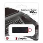 Pendrive, 256GB, USB 3.2, KINGSTON "DataTraveler Exodia", fekete-rózsaszín fotó