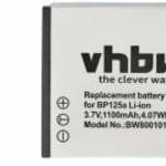 Videokamera akkumulátor Samsung IA-BP125A - 1100 mAh 3, 6 V Li-Ion - VHBW fotó