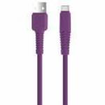 Setty KSA-C-1.5219 USB-A - Type-C kábel 2.1A 1.5m - lila fotó